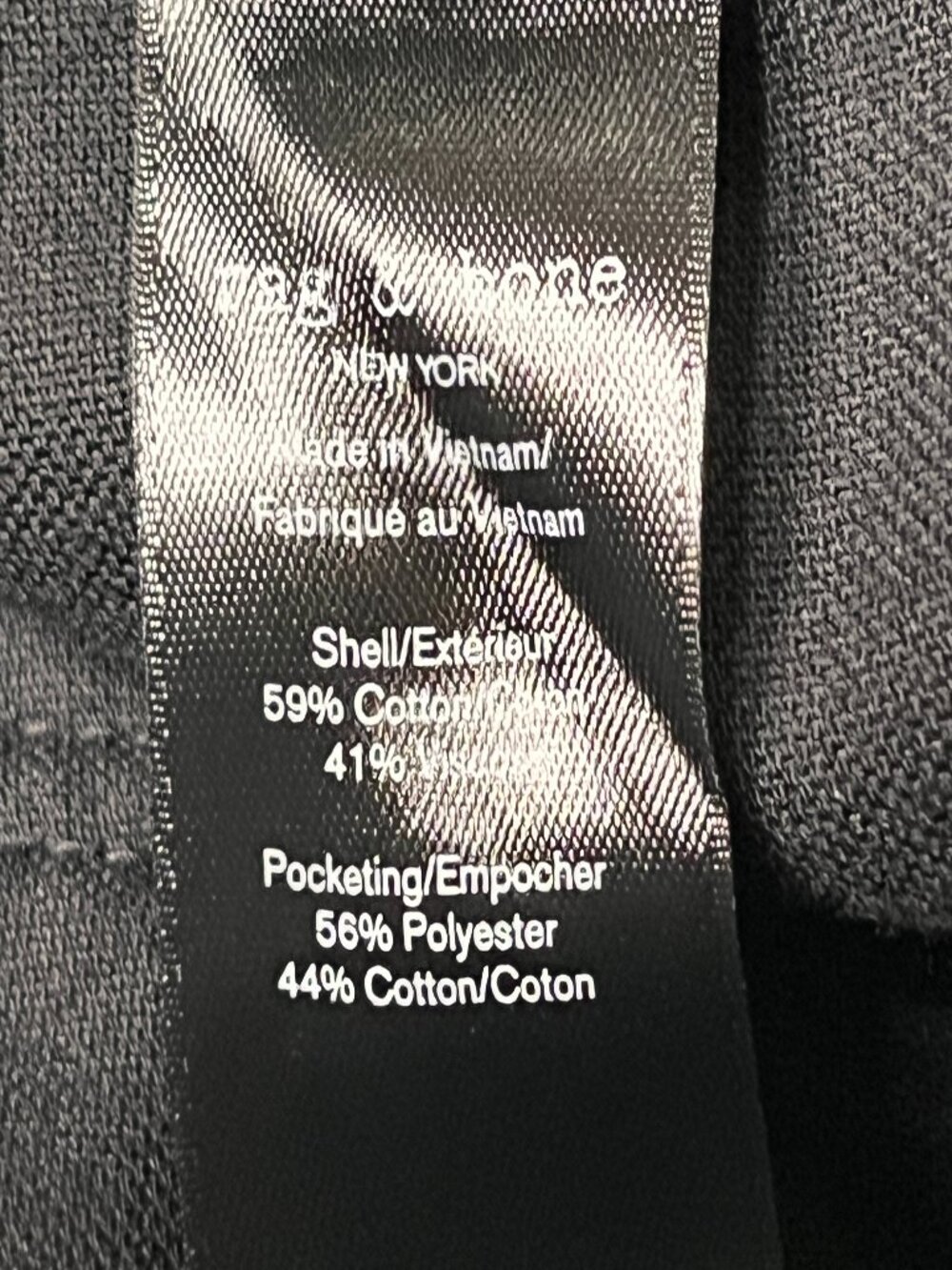 Rag & Bone Jacey Black Velvet Straight Leg High RiseTrouser Pants NEW/TAGS  Sz 2 - Picture 10 of 11